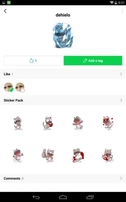 LINE Stickers android App screenshot 3